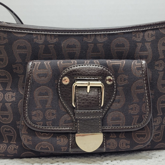 ETIENNE AIGNER BROWN PURSE EUC - Picture 2 of 13